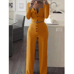 Cardigan Slim Two Piece Set Women Knitted suit