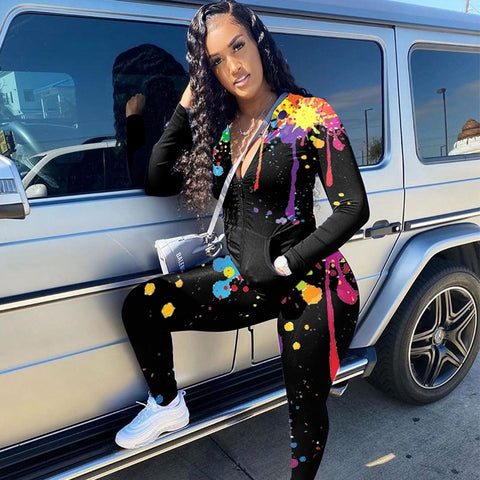 Womens Tracksuit Hoodies Pants Set Tie Dye