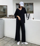 Knitting Female Sweater Pantsuit For Women