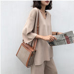 Knitting Female Sweater Pantsuit For Women