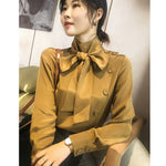 detachable thick silk shirt long sleeve